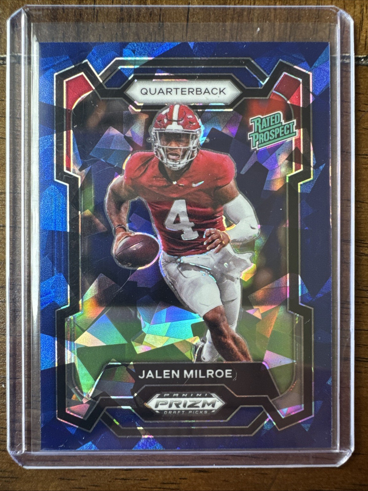 2024 Panini Prizm Draft Picks - Jalen Milroe #122 Blue Ice Prizm (RC) /99