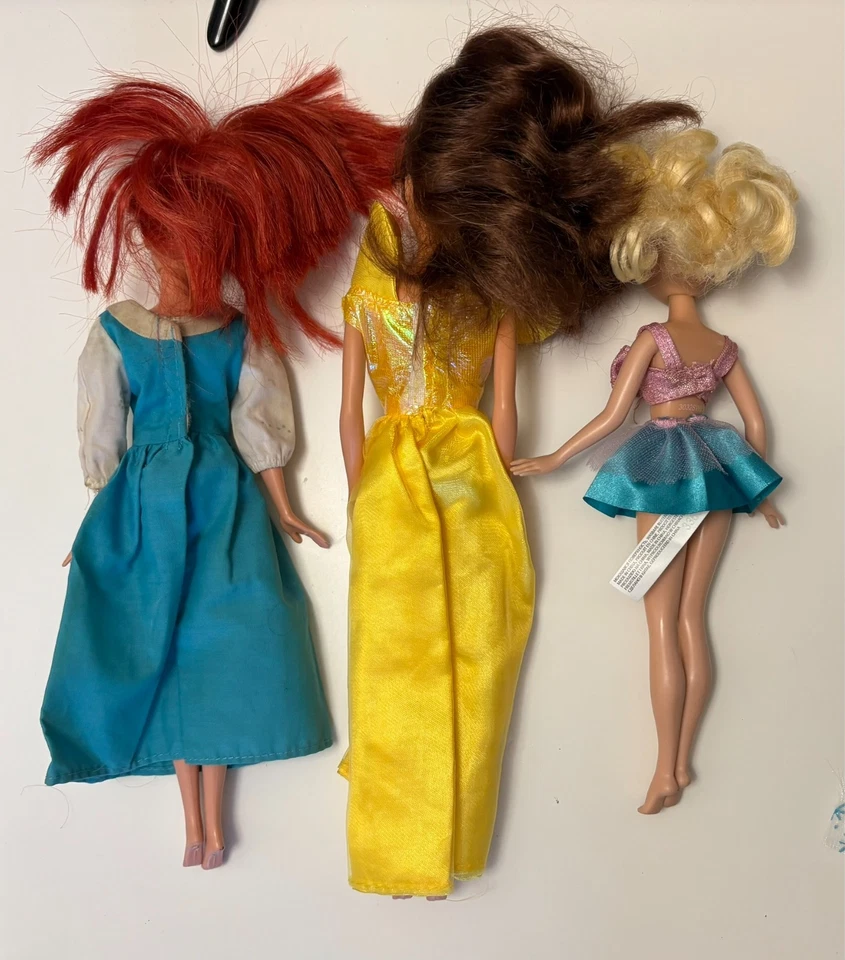 Lote de 6 muñecas Barbie Disney Princesa Campanilla, Bella, Elsa, Ariel 11" Foto 3 de 4