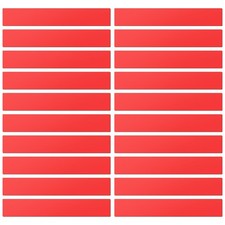 Dry Erase Magnetic Label Strips 20 Pack 2" x 12" Blank Reusable Writable Magn...
