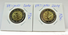 LOT 2 EURO COINS VATICAN COMMEM.I 2010  YEAR SACERD.  E 2011  GIOVENTU 