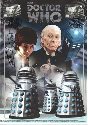 Doctor Who The 1st Doctor A4 Kunstwerk Poster signiert von Carol Ann Ford Autogramm