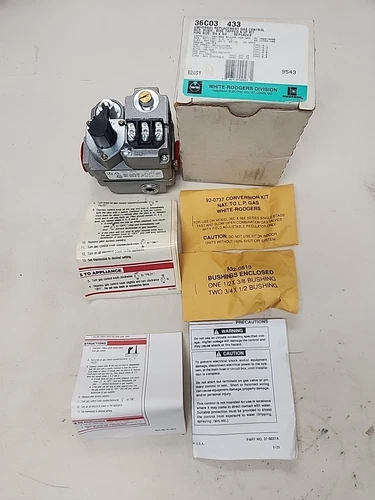 White-Rodgers 36C03-433 Gas Valve, Ng/Lp, Standing Pilot (NEW)