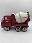Vintage 1960's Tonka Red Cement Mixer Concrete Pressed Steel Truck Gas Turbine