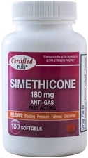 Simethicone 180 mg 360 Softgels Anti-Gas Generic for Phazyme Ultra Strength F...