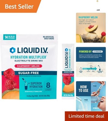 Hydration Multiplier Sugar-Free Electrolyte Mix - Raspberry Melon, 14 Servings