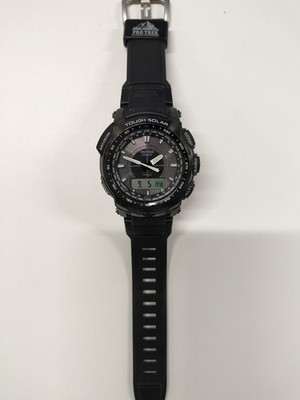 Casio PROTREK PRW-5100 Solar Funkuhr schwarz gebraucht aus Japan