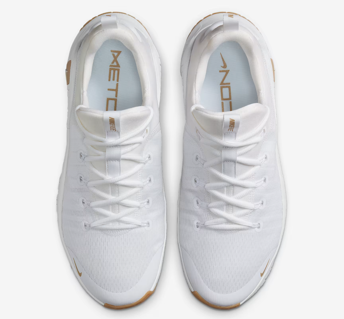 Nike Free Metcon Workout Shoes White Gum Light Brown Men's