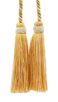 Gardinenhalter, Farbe# B2523 - Kanarienvogel Elfenbein Gold [Einzeln Verkauft]