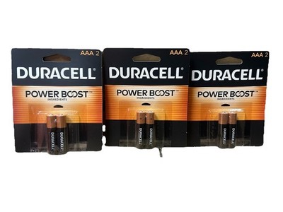 Duracell Power Boost AAA Batteries 2-Pack, Single Use, Battery Size AAA