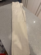 Nautica School Uniform Pants Boys 14 Regular Khaki Stretch Waist Double Knee NWT