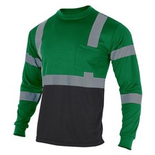 VENDACE Safety Reflective High Visibility Long Sleeve Shirts ANSI Class 1 Hi Vis