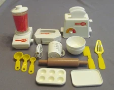Vintage 1997 Betty Crocker Kiddie Play Kitchen Cooking Set Complete Set
