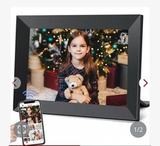 Frameo 10.1 Inch Wifi Digital Picture Frame with 1280 * 800P IPS Touch Screen HD