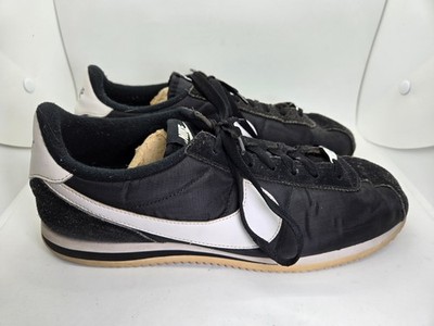 Nike Air Cortez Basic Nylon Shoes Men's 13 Black White Casual Retro OG Sneakers