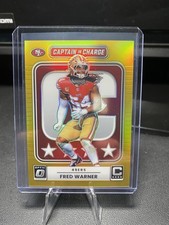 2025 Optic Fred Warner Captain In Charge Gold 8/10 #7