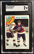 1978-79 OPC #115 Mike Bossy Rookie Card SGC 7 NM…New York Islanders. rookie card picture