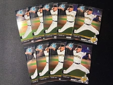 2017 BOWMAN CHROME SHANE BAZ (9-CARD LOT) - BOWMAN'S 1ST