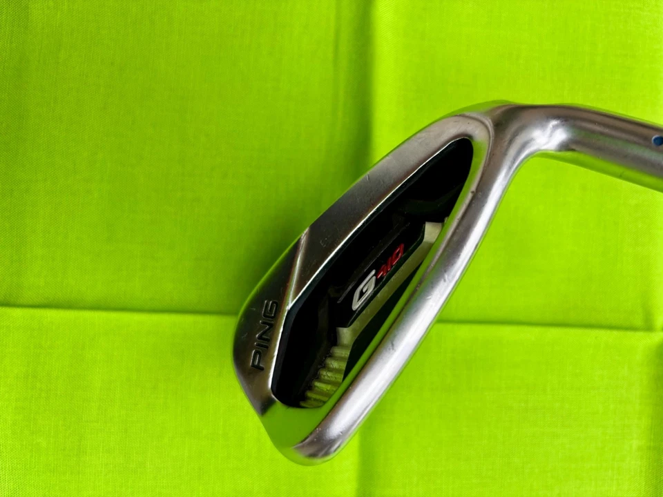 Ping G410 PW blue dot steel AWT 2.0 S-flex Golf Pride midsize grip Good - Image 4 of 4