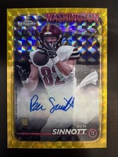 Ben Sinnott 2024 Topps Chrome Rookie Auto Yellow Geometric #RABSI  /75