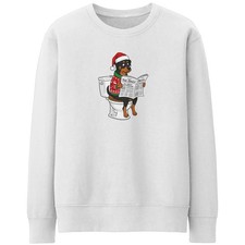 Funny Rottweiler Christmas Sweatshirt Unisex Xmas Jumper For Men Women Dog Ow...