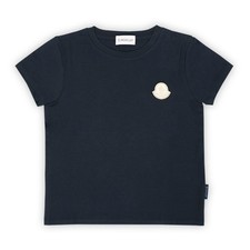Moncler Kinder Logo Patch Rundhals Kurzarm (Marineblau) 8C00011 89AWF 130820606
