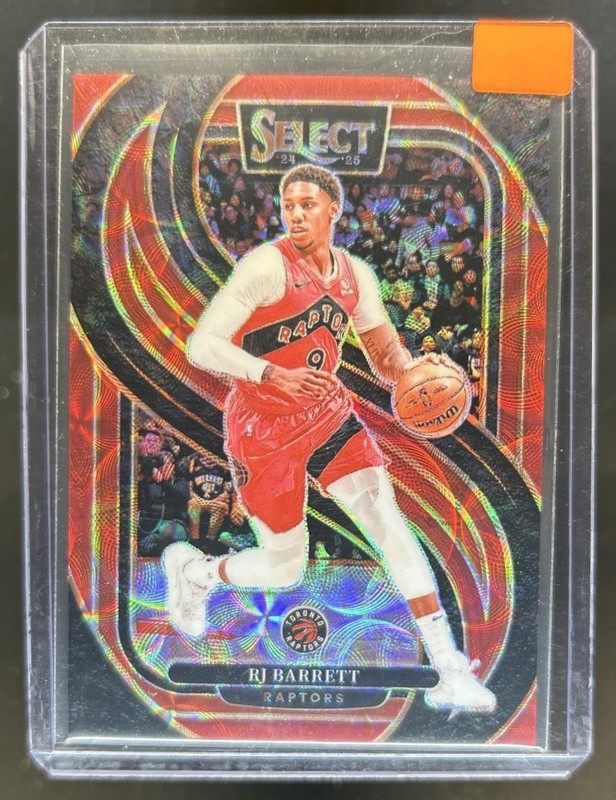 2024-25 Panini Select RJ Barrett Premier Red Scope Prizm #/249 Raptors