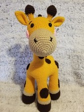 THECROWSHADE giraffe is handmade and stands 14 Inches Tall.