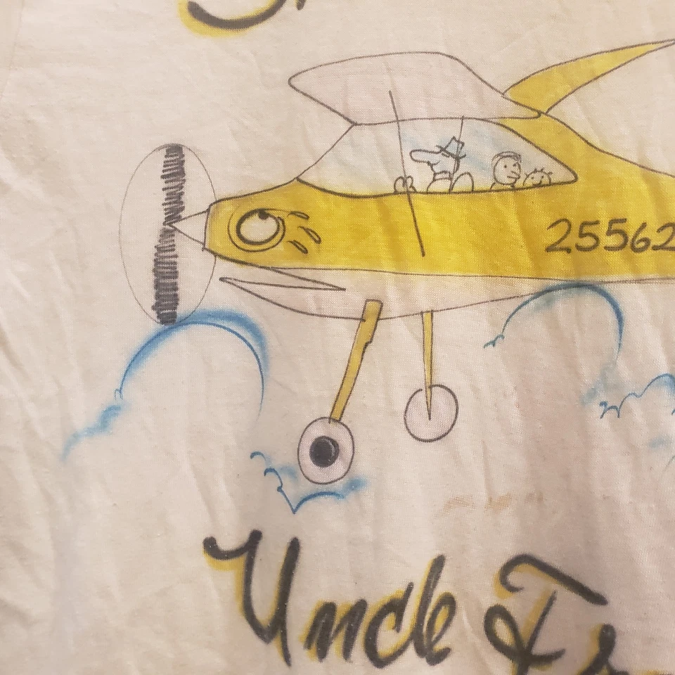 Aerógrafo pintado a mano de una sola puntada de aviación Filipinas Near PaperThin años 1940-50 Foto 3 de 4