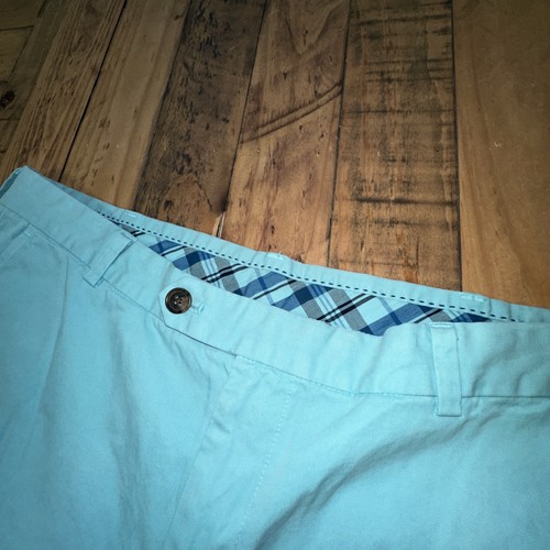 Bermuda chino uomo Brooks Brothers 40W lavato verde menta 100% cotone - Foto 2 di 5