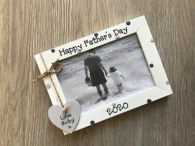 Personalised I Love You Daddy Dad Handcrafted Photo Frame Picture Keepsake Gift 6x45x78x610x8 Landscape Portrait