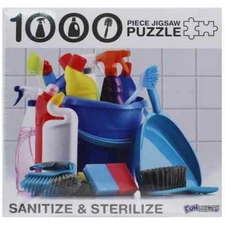 Sanitize and Sterilize 1000 Piece Jigsaw Puzzle Funwares New