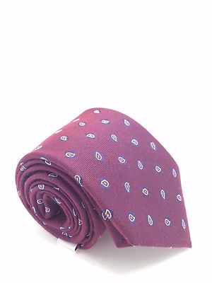 $135 Eagle Men'S Blue White Red Paisley Necktie Classic Formal Neck Tie 60x3.5