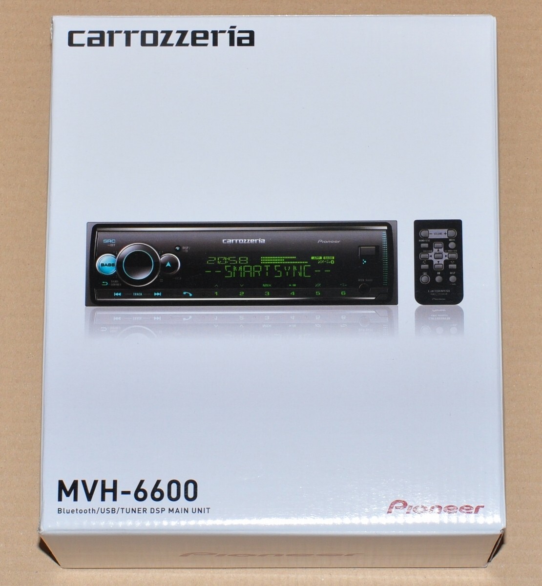 Pioneer Carrozzeria MVH-6600 1DIN USB/Bluetooth Car Audio NEW JP 