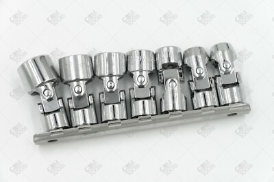 SK Hand Tools 4607 7pc 3/8in 6pt Flex Chrome Socket Set  Lifetime Warranty