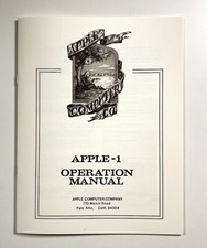 Apple-1 Operation Manual, Basic Manual, Cassette Interface Manual  1ST EDITION