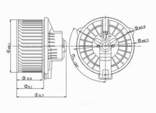 New Blower Mtr w/Wheel   Global Parts Distributors   2311562