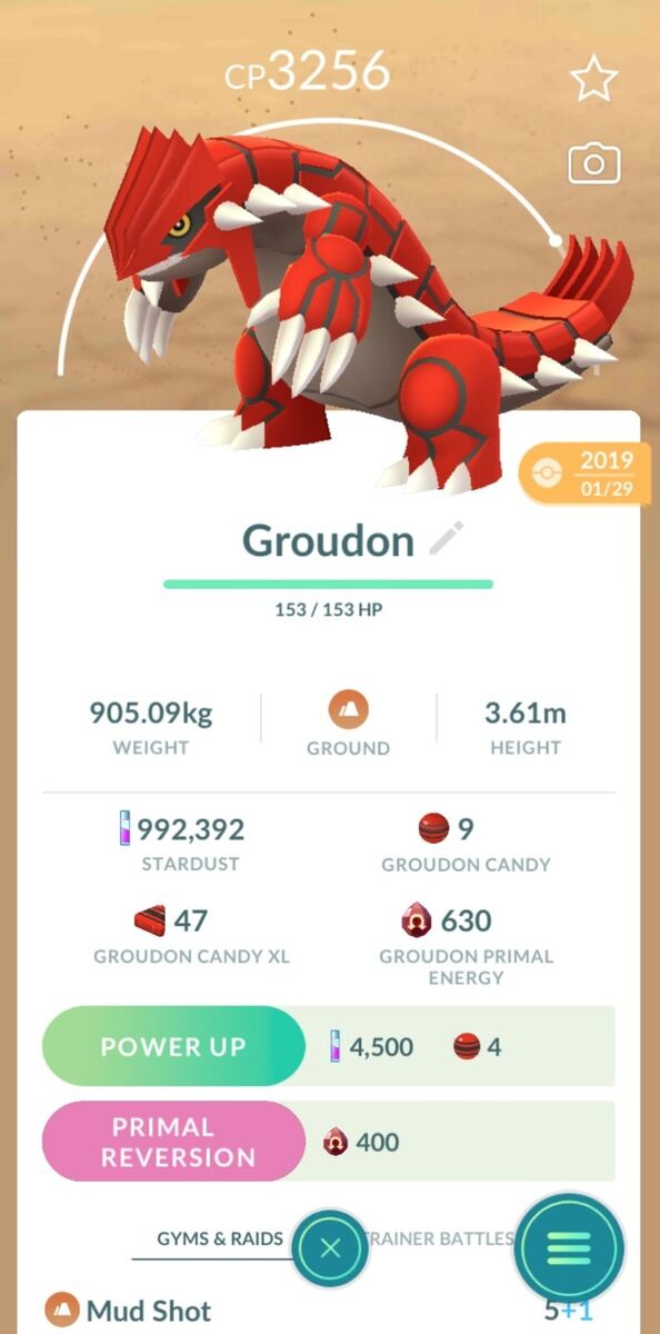 Pokemon go groudon for sale