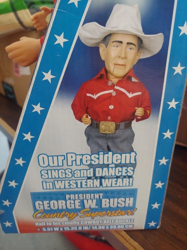 President George W. Bush Country Superstar 15" Tall Talking Singing Dancing Doll - Picture 3 of 4