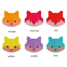 Onlineforu LTD Silicone Make-up Brush Cleaner Makeup Brush Cleaning Mat Fox