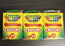 Crayola 52-3024 Crayons 24 Colors Lot Of 3 Brand New