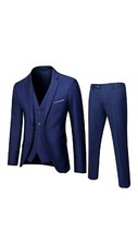 Men  s Suit Slim 3 Piece Suit Business Wedding Party Jacket Vest  Pants