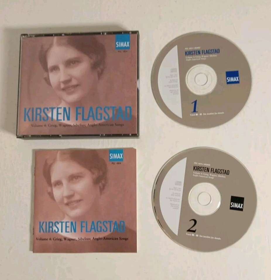 Kirsten Flagstad Volume 4 Grieg, Wagner, Sibelius, Anglo-American Songs 2 CD