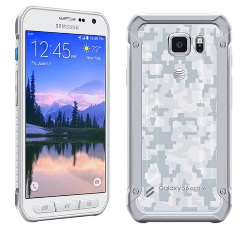 Samsung Galaxy S6 Active G890A 32GB Unlocked Android Smartphone VERY GOOD White - Picture 1 of 5