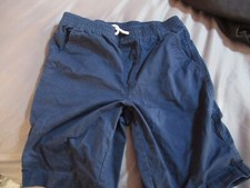 Member's Mark: Boys 14/16 Blue Woven Shorts With Drawstrings And Pockets