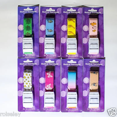 7 Different Design Rolseley Medical Tourniquets Quick & Slow Release UK seller