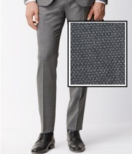 NWT HUGO Red Label by Hugo Boss Patterned Virgin Wool Dress Pants Size 36R