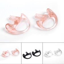 3 Pairs Silicone Soft Ear-Bud For Covert Acoustic Tube Earpiece Of Two Way Radio