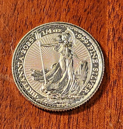 1/4 oz Britannia -2025 Sovereign Coin Silver BU