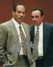 ROBERT SHAPIRO O.J. SIMPSON TRIAL LAWYER SIGNED AUTHENTIC 8X10 PHOTO 2 w/COA 