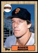 1987 Topps Baseball #526 Roger Mason